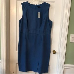 NWT Ann Taylor sleeveless blue dress size 16P